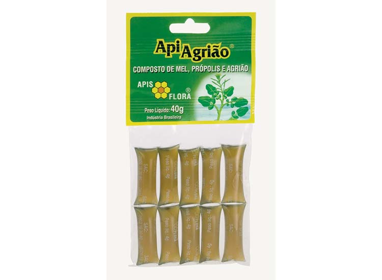 APIAGRIÃO® – Mel com Própolis e Agrião Sachê 40g