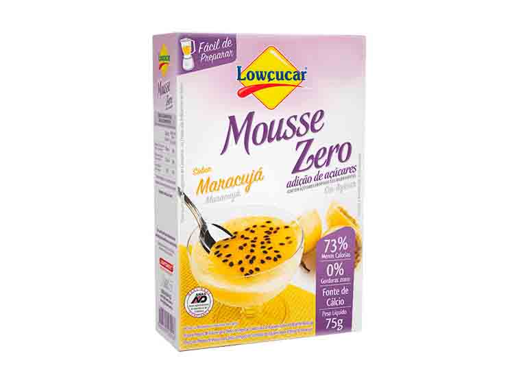 MOUSSE ZERO AÇÚCAR MARACUJÁ LOWÇUCAR