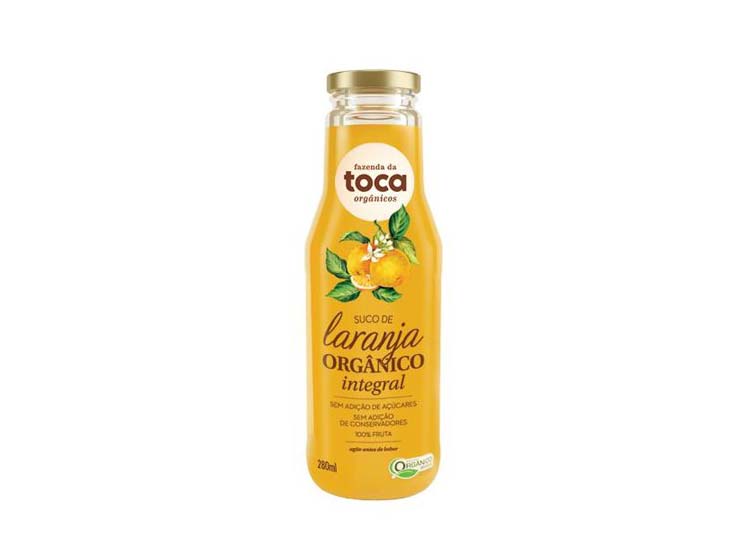 Suco de Laranja Orgânico Integral Fazenda da Toca 280ml