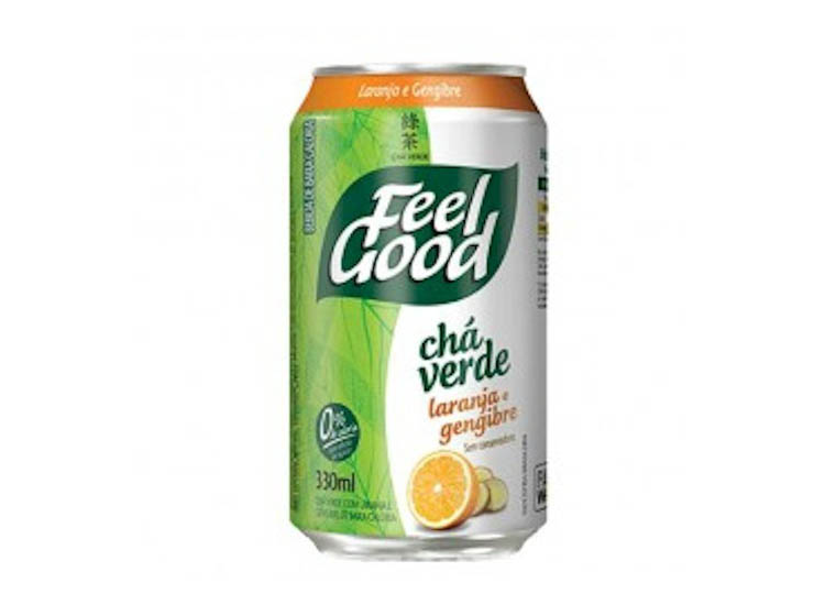 Chá Verde Laranja com Gengibre Feel Good Lata 330ml