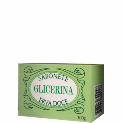 Sabonete em Barra de Glicerina Aroma Erva Doce 100gr